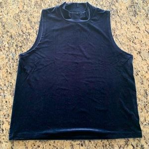 J. Crew Velvet Turtleneck Tank.